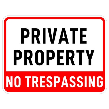 Sign Solutions Usa 18 in Height, 24 in Width, Aluminum, Horizontal Rectangle DCS08HWT2418CUS00225